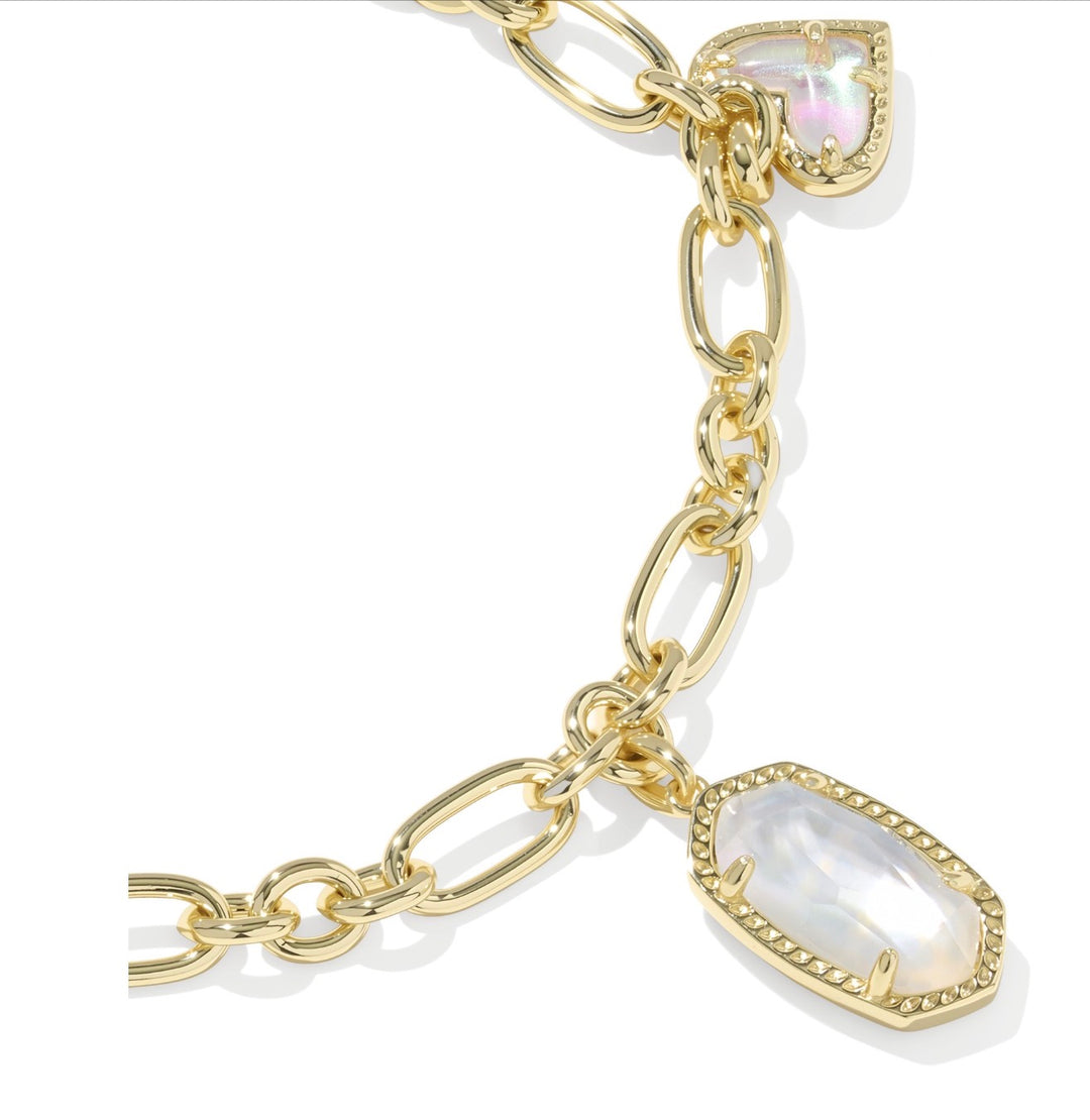 Kendra Scott- Icon Charm Bracelet Gold Neutral Mix