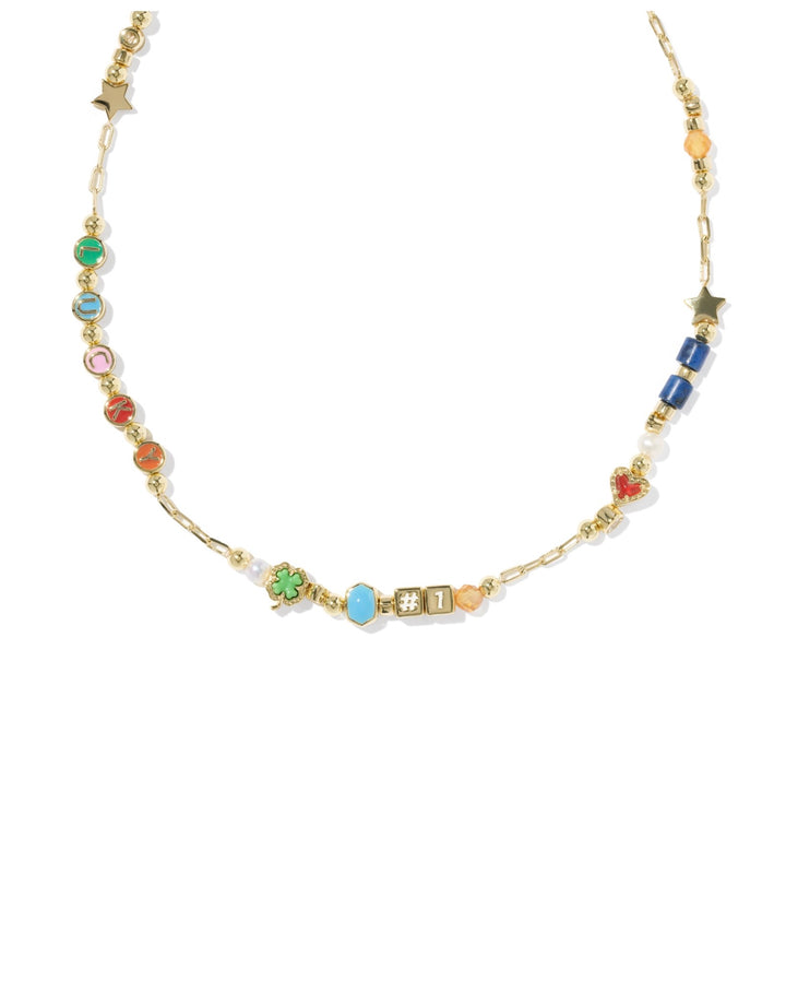 Lacey Strand Necklace Gold Multi Mix