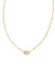 Mini Elisa Necklace Gold Dichroic Glass