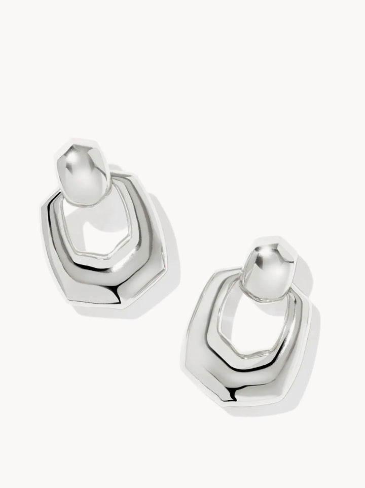 Kaitlin Silver Open Frame Earrings