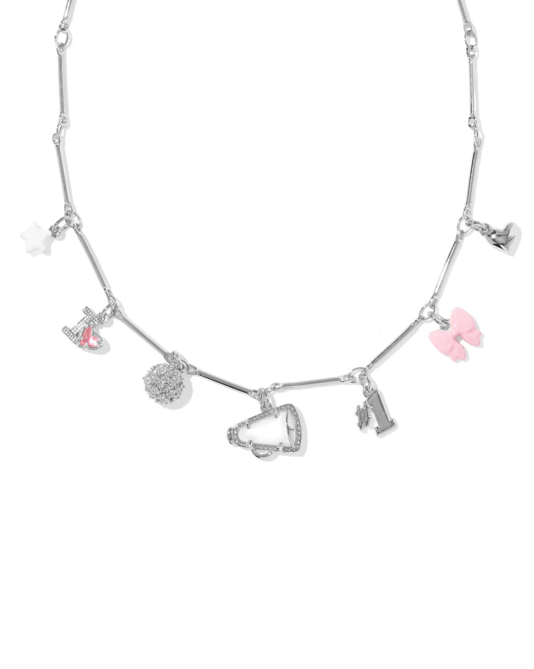 Cheer Silver Charm Necklace