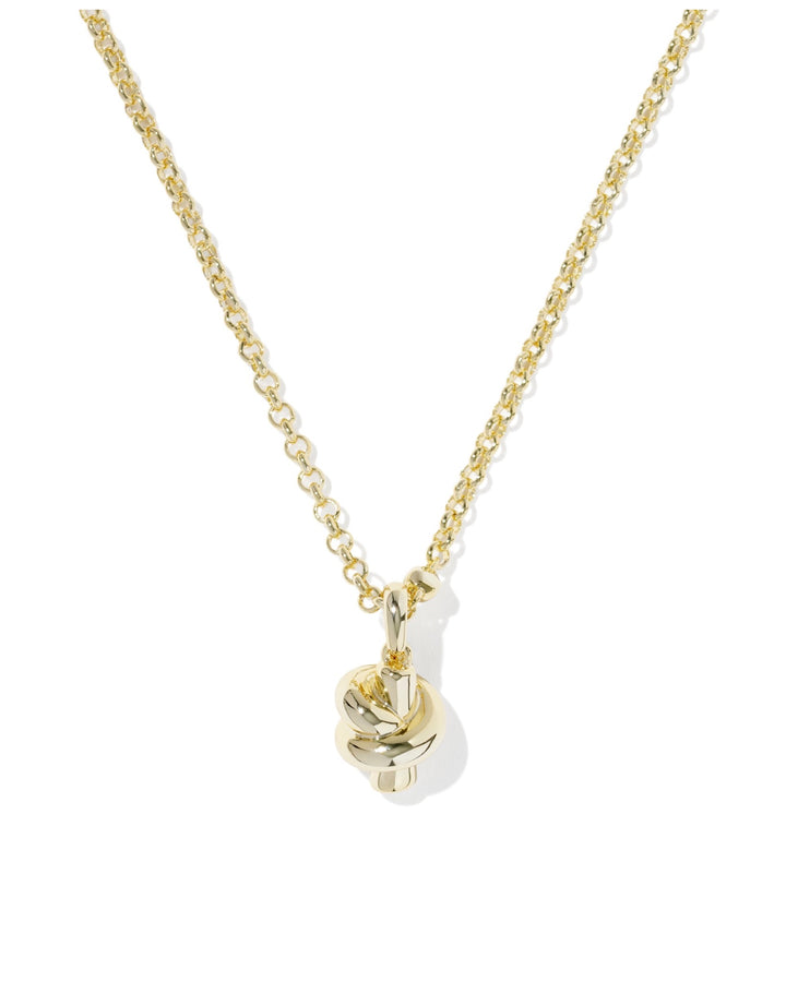 Parker Knot Gold Short Pendant Necklace