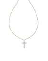 Gracie Silver Cross Pendant Necklace