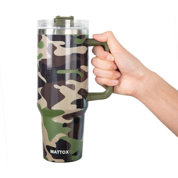 Camo Print Tumbler Cup for Men: Camo