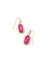 Lee Drop Earrings Gold Pink Azalea Illusion