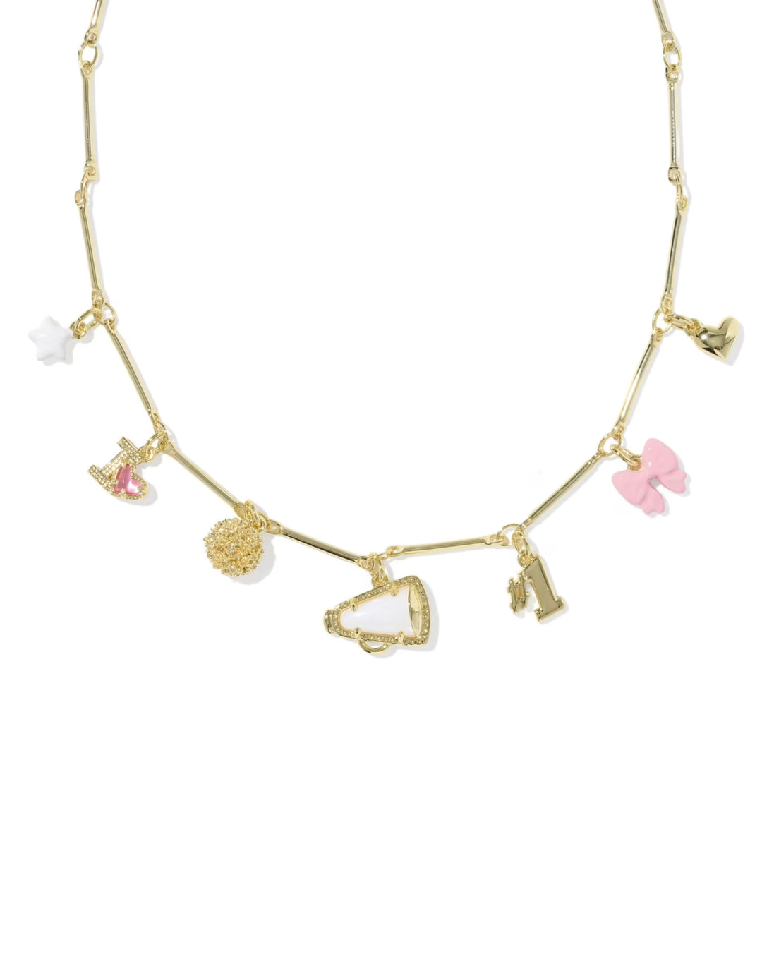 Cheer Gold Charm Necklace