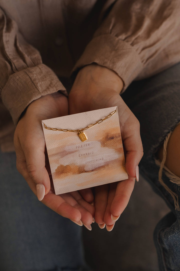Pray Big Mini Tag Necklace | Christian Jewelry