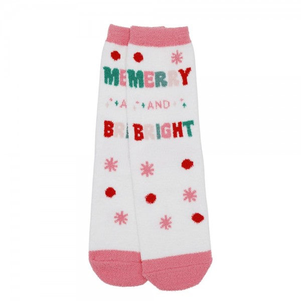 Fuzzy Christmas Socks