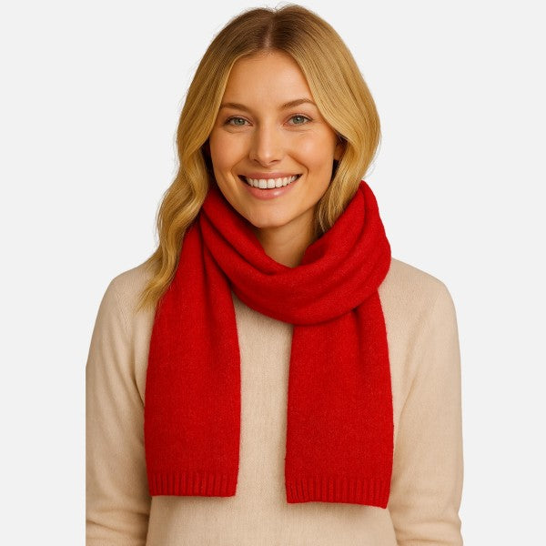 Red Fuzzy Scarf