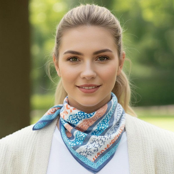 Abstract Leopard Print Bandana Scarf