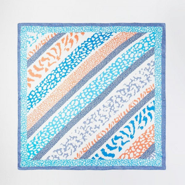 Abstract Leopard Print Bandana Scarf