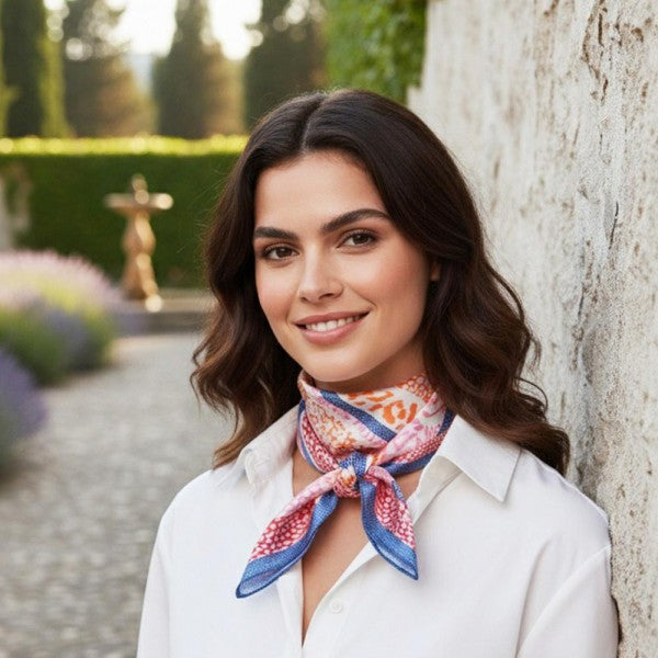 Abstract Leopard Print Bandana Scarf