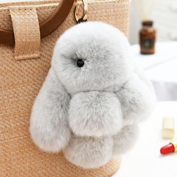 Furry Bunny Key Ring