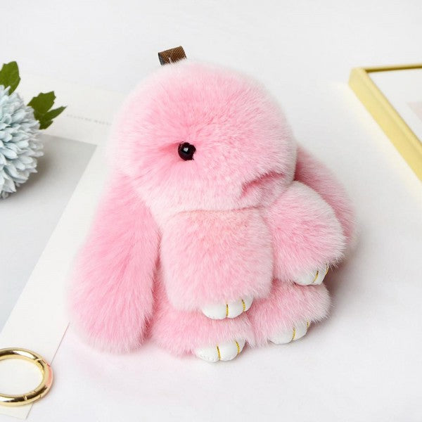 Furry Bunny Key Ring