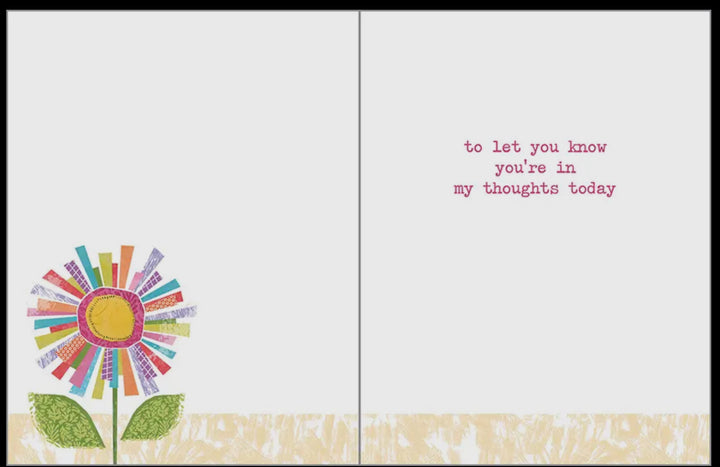 Thinking Of You Greeting Card - Big Colorful Daisy