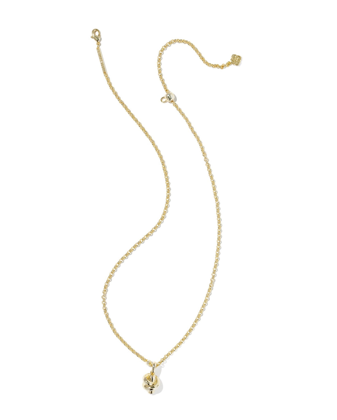 Parker Knot Gold Short Pendant Necklace