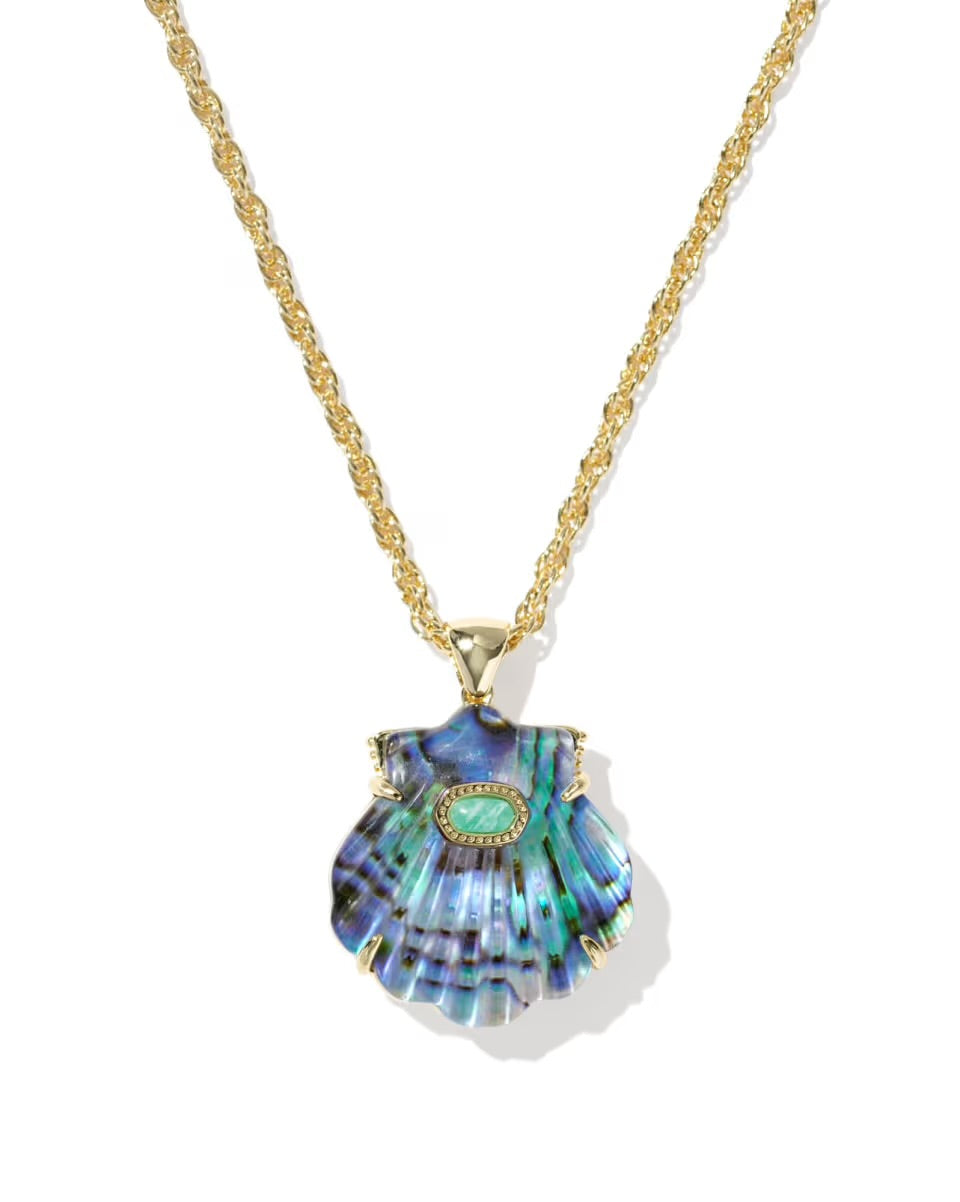 Lucia Abalone Shell Pendant Necklace