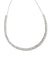 Gracie Silver Tennis Necklace in White Crystal