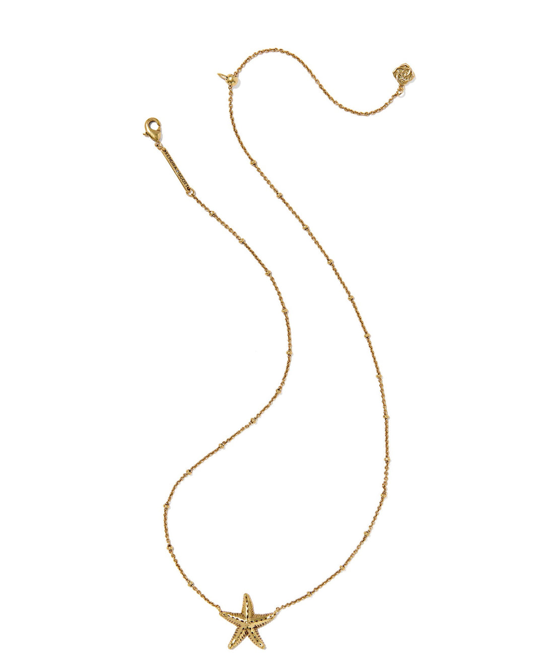 Parker Starfish Vintage Gold Metal Short Pendant Necklace