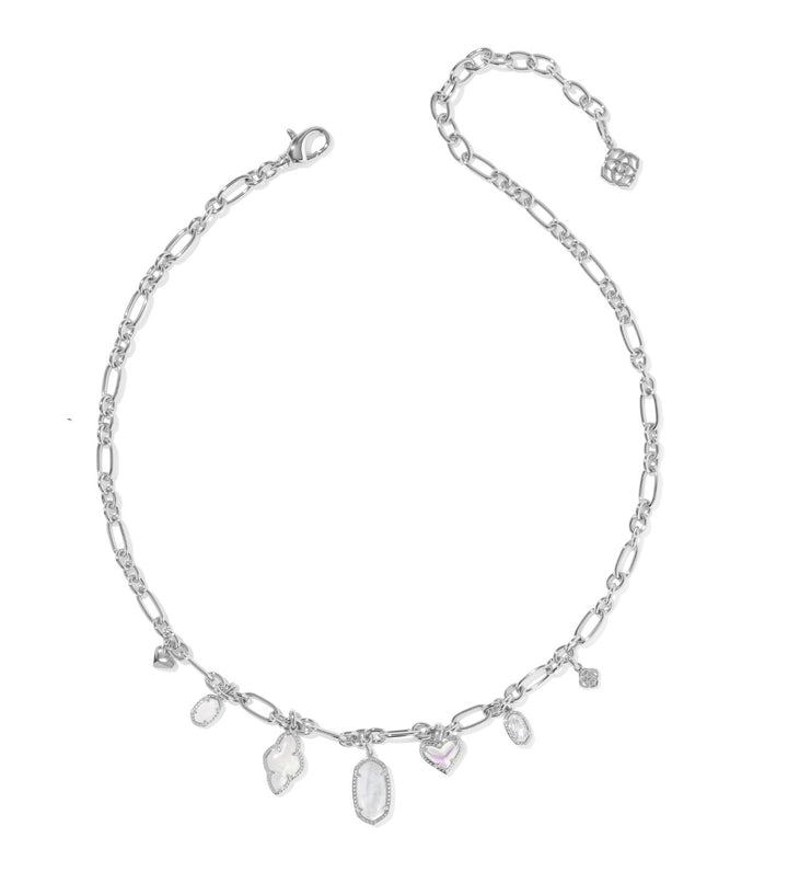 Kendra Scott- Icon Charm Necklace Silver Neutral Mix