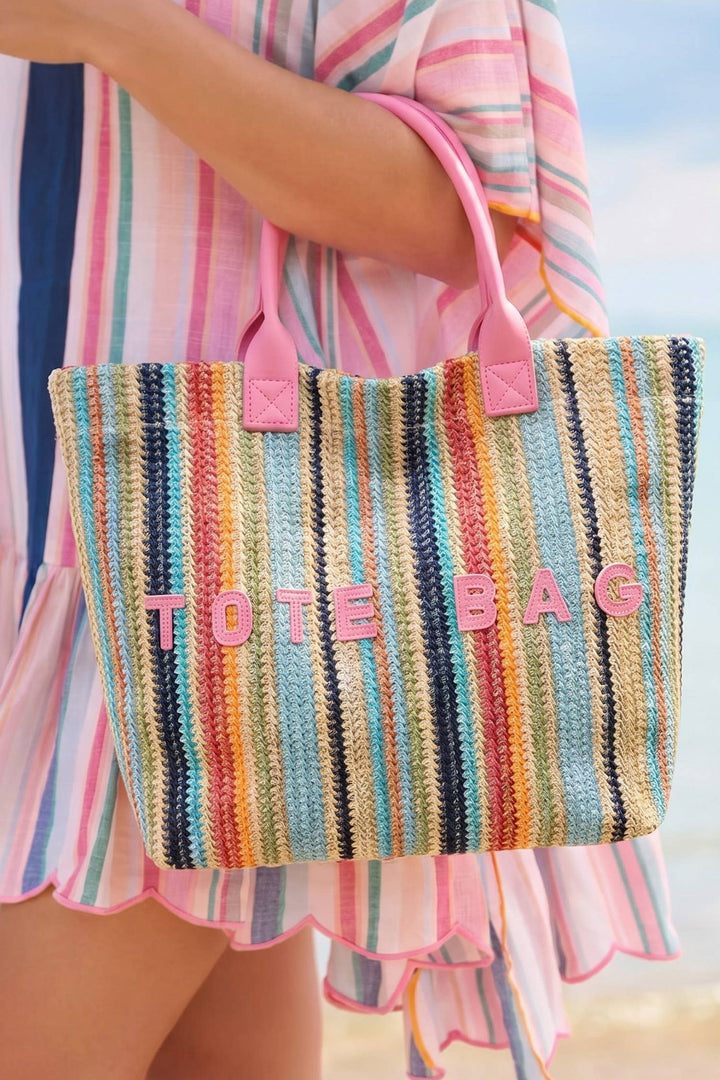 Bohemian Straw Tote