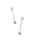 Leighton Silver Linear Earrings