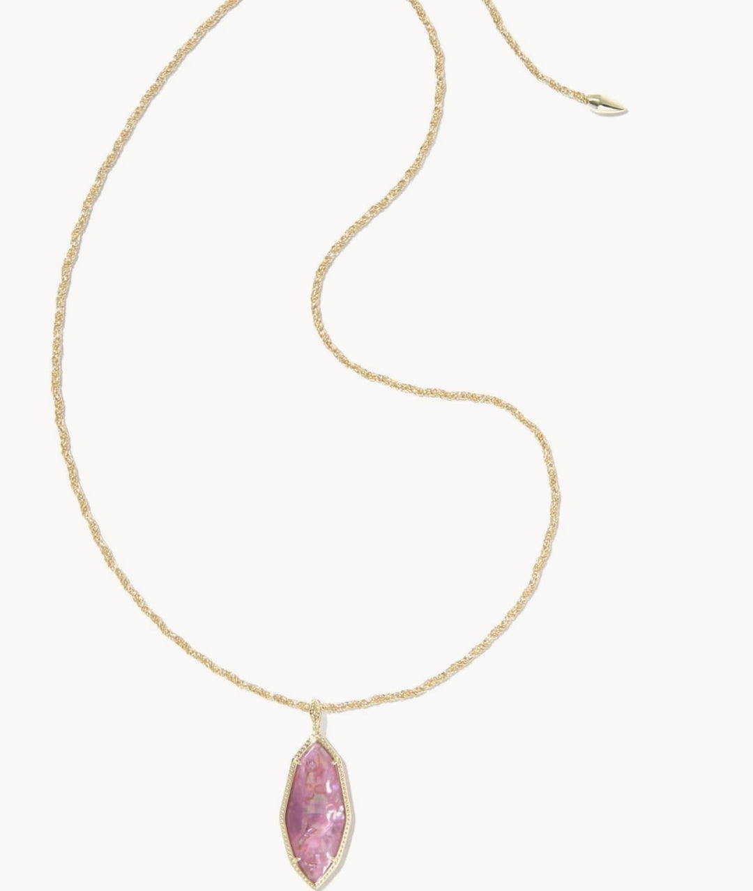 Ophelia Gold Large Long Pendant Necklace