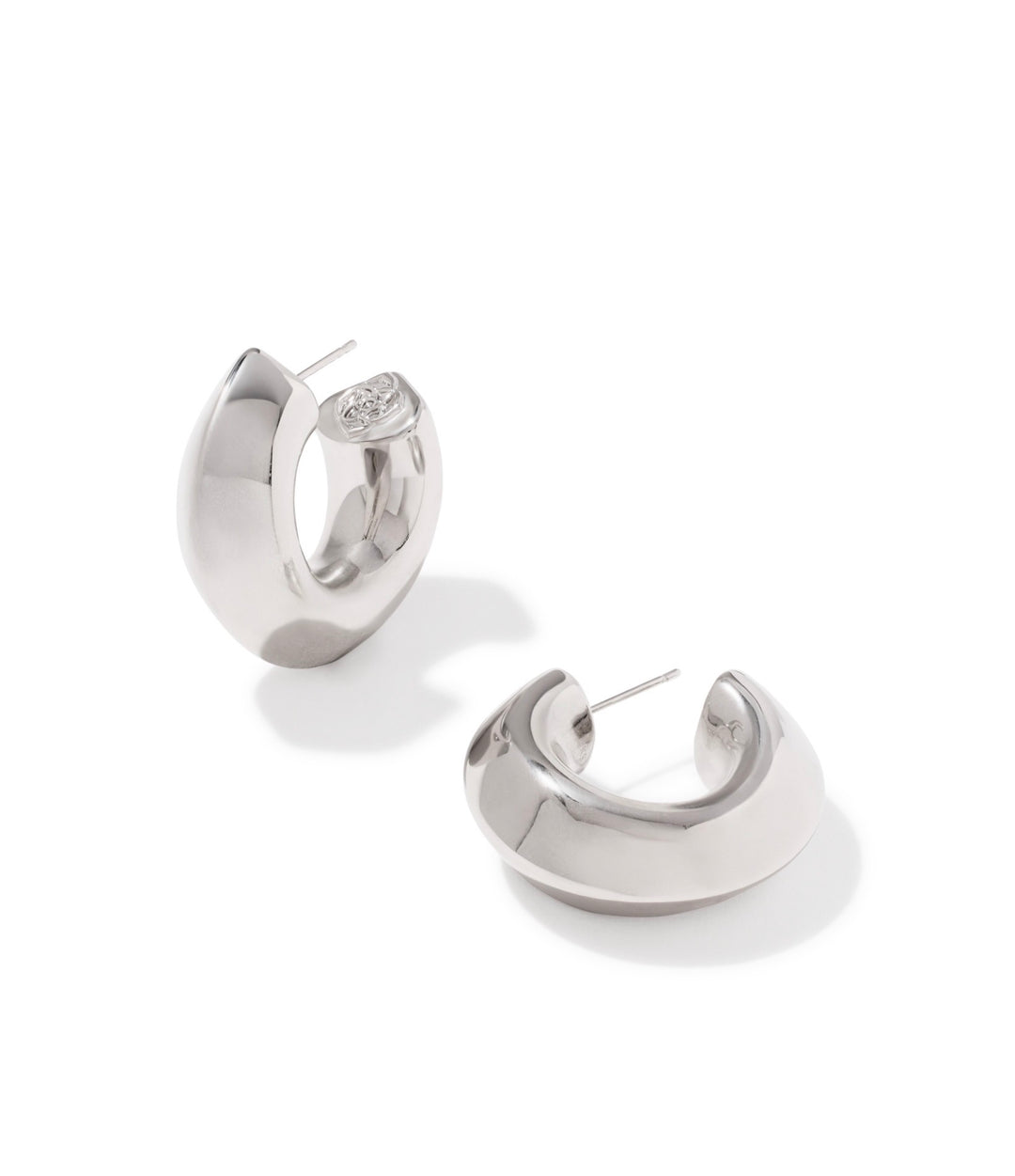Embry Silver Hoop Earrings