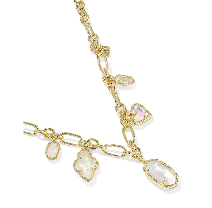 Kendra Scott- Icon Charm Necklace Gold Neutral Mix