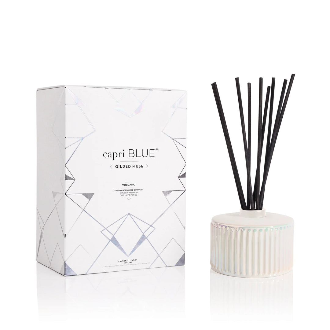 Volcano White Opal Gilded Reed Diffuser