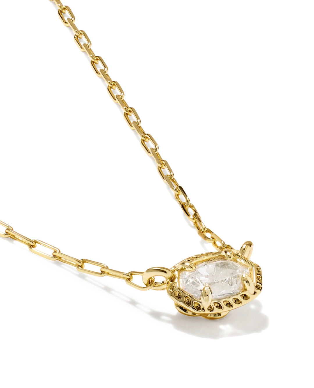 Mini Elisa Luxe Gold Short Pendant Necklace
