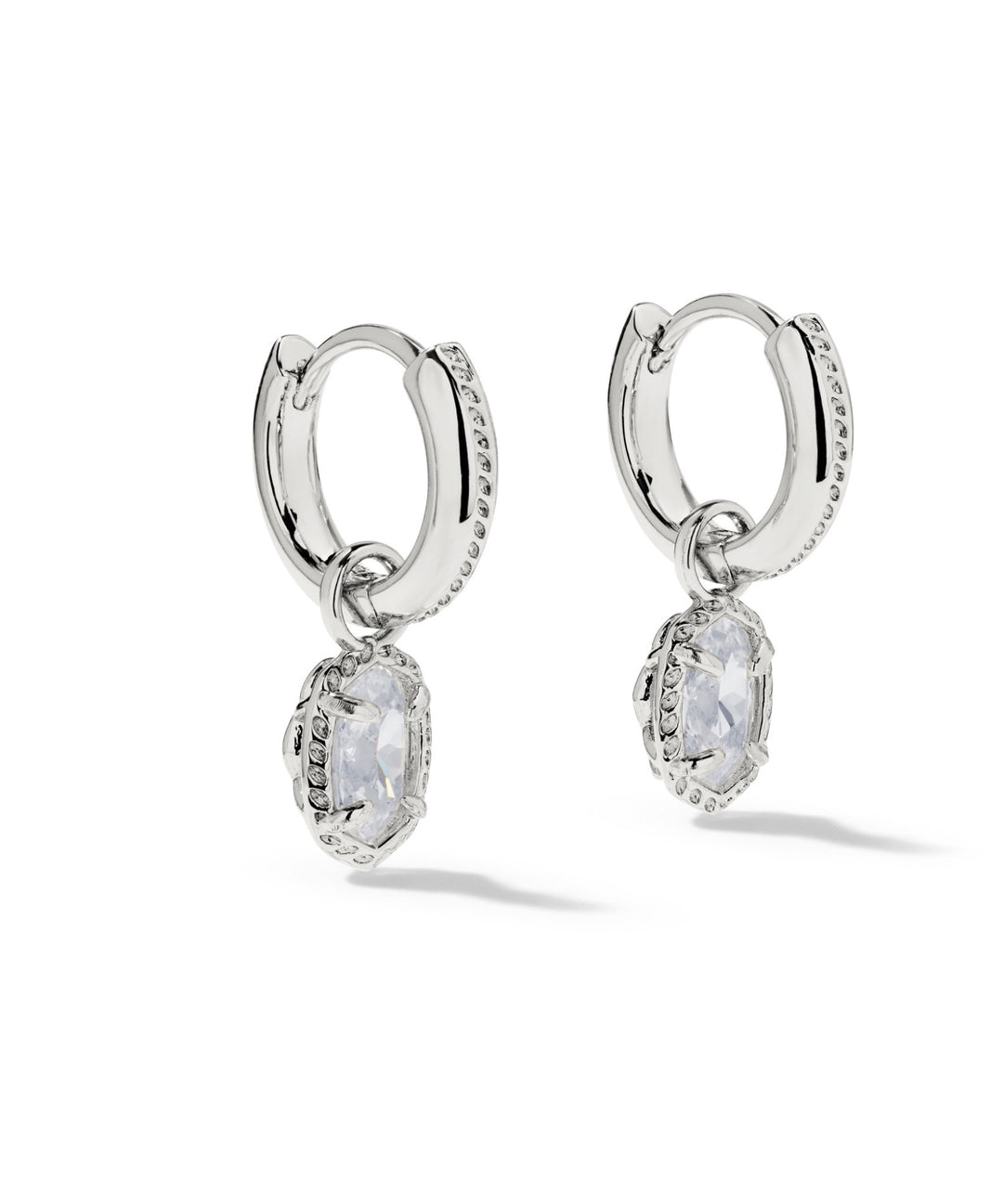 Mini Ellie Luxe Silver Huggie Earrings