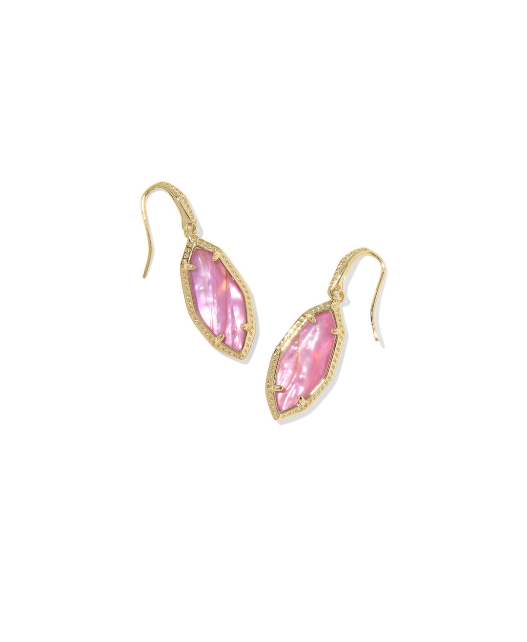 Ophelia Small Drop Gold Iridescent Abalone Earrings