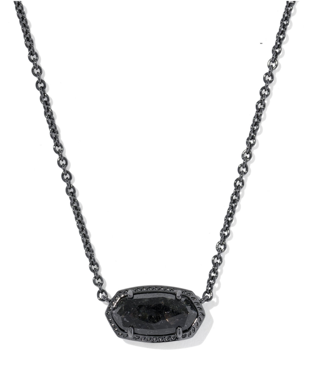 Elisa Gunmetal Boo Short Pendant