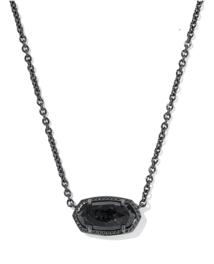 Elisa Gunmetal Boo Short Pendant