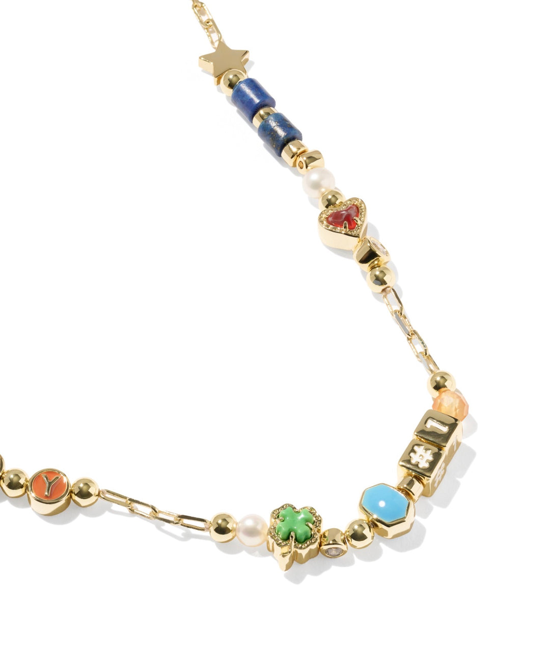 Lacey Strand Necklace Gold Multi Mix