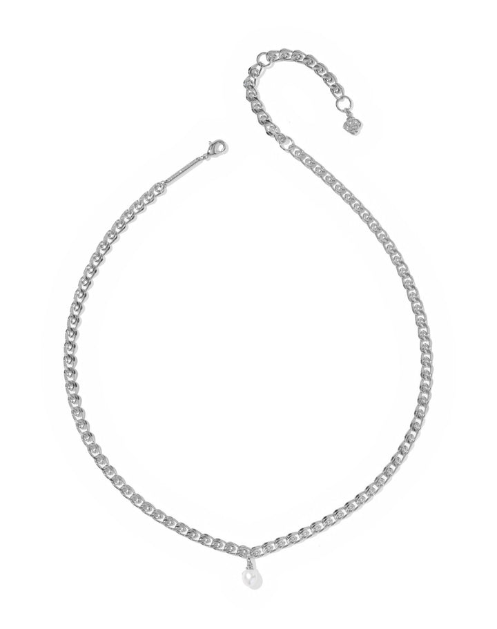 Oakland Pearl Silver Chain Necklace