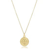 16&quot; Gold Necklace - Gold Blessing Disc