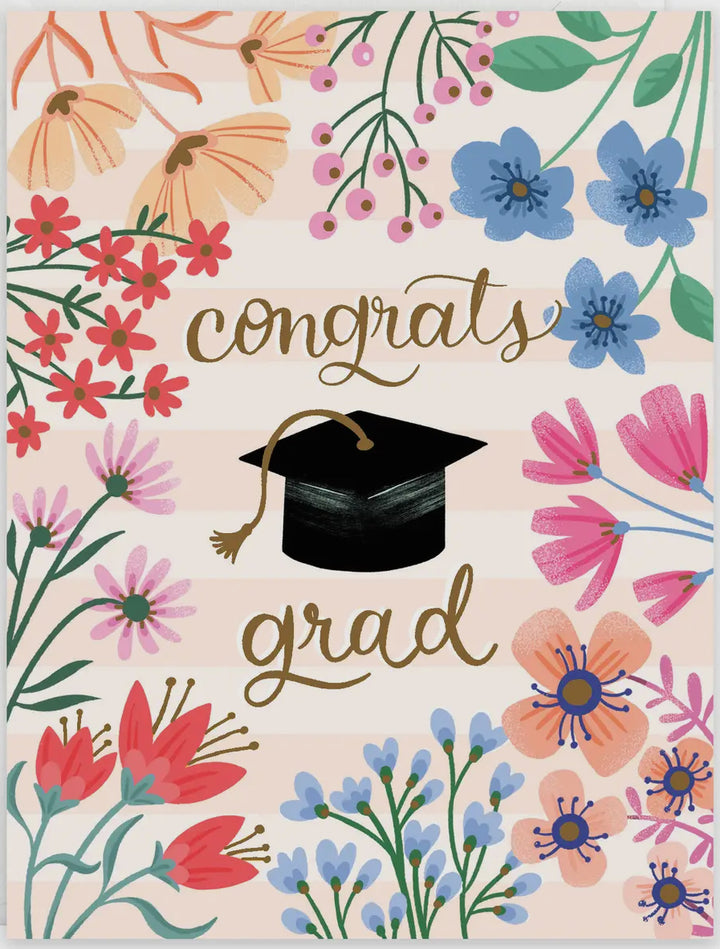 Graduation Greeting Card- Graduation Flowers