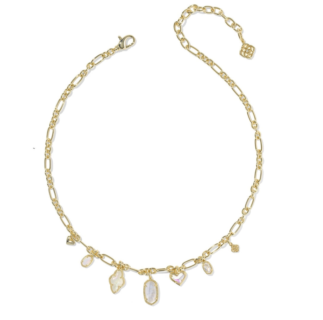 Kendra Scott- Icon Charm Necklace Gold Neutral Mix