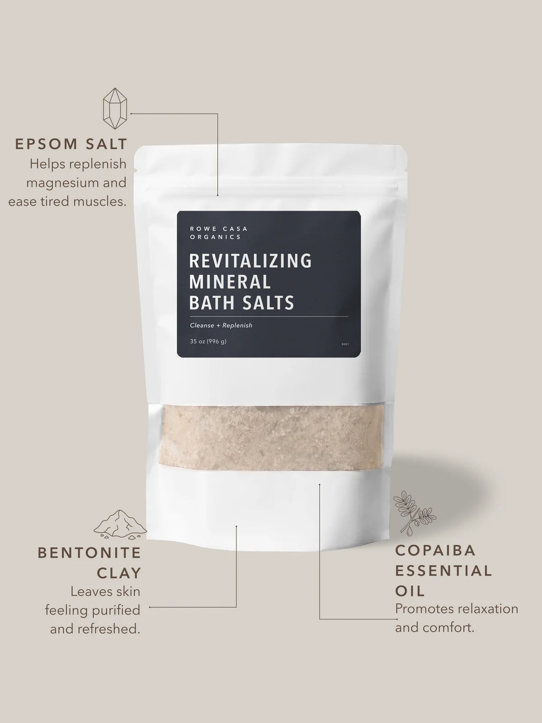 Revitalizing Mineral Bath Salts | 35 oz