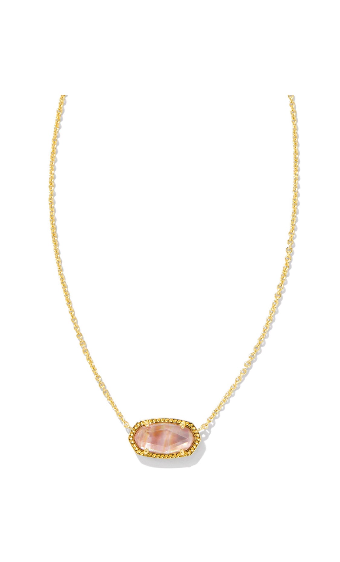 Elisa Gold Light Pink Necklace