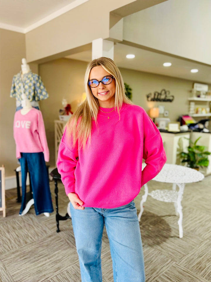Bubble Gum Pink Sweater