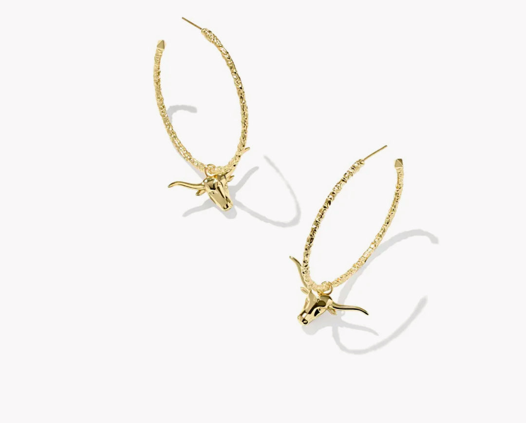 Longhorn Hoop Earrings