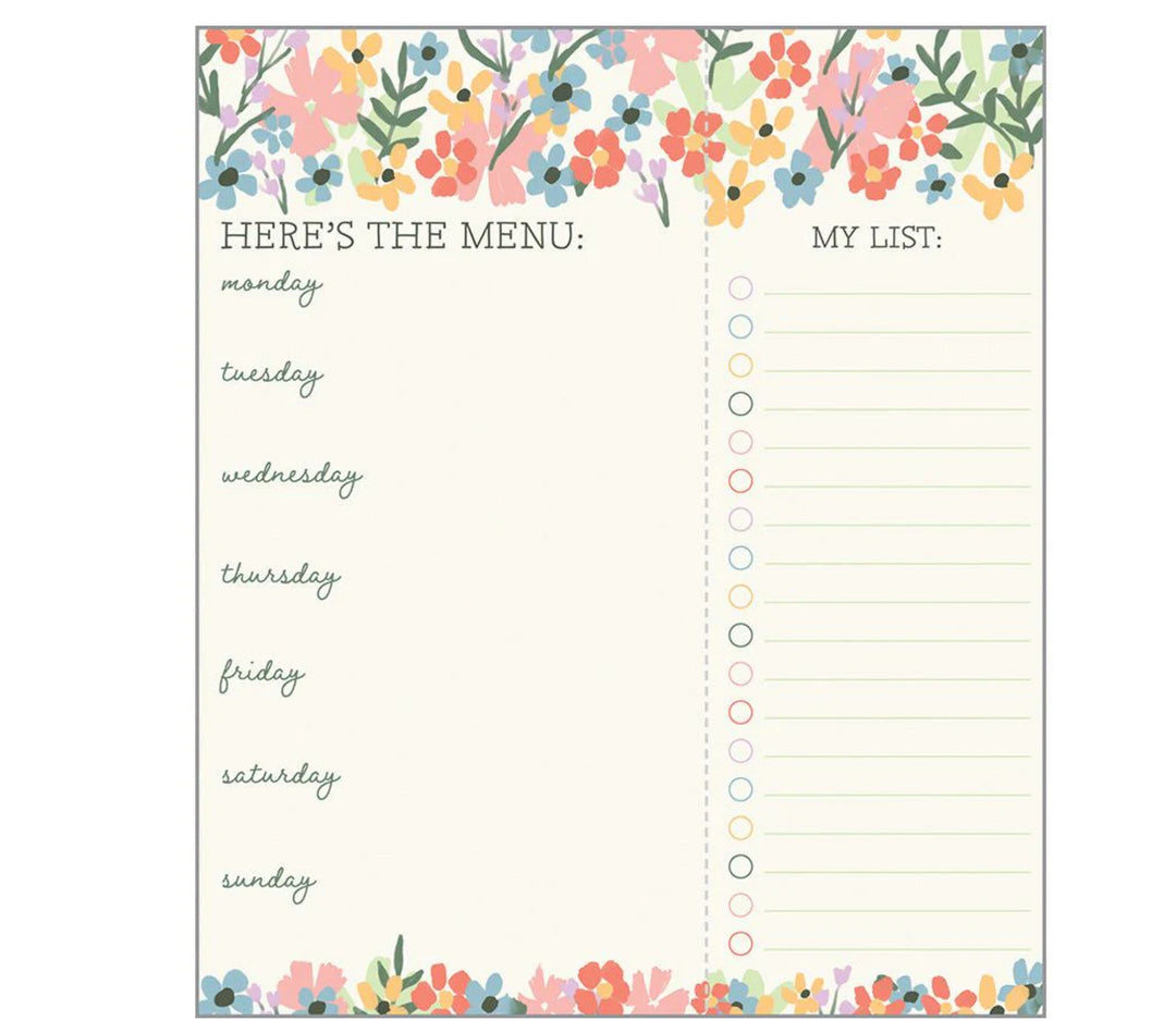 Meal Planner Pad - Little Wildflowers