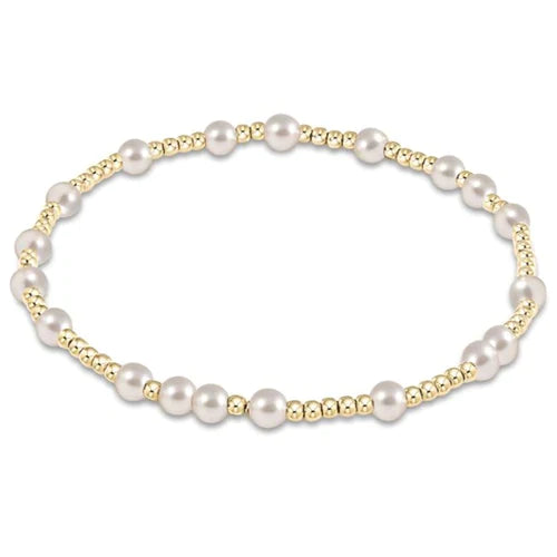 Hope Unwritten Gold and Pearl 4mm Beaded Bracelet