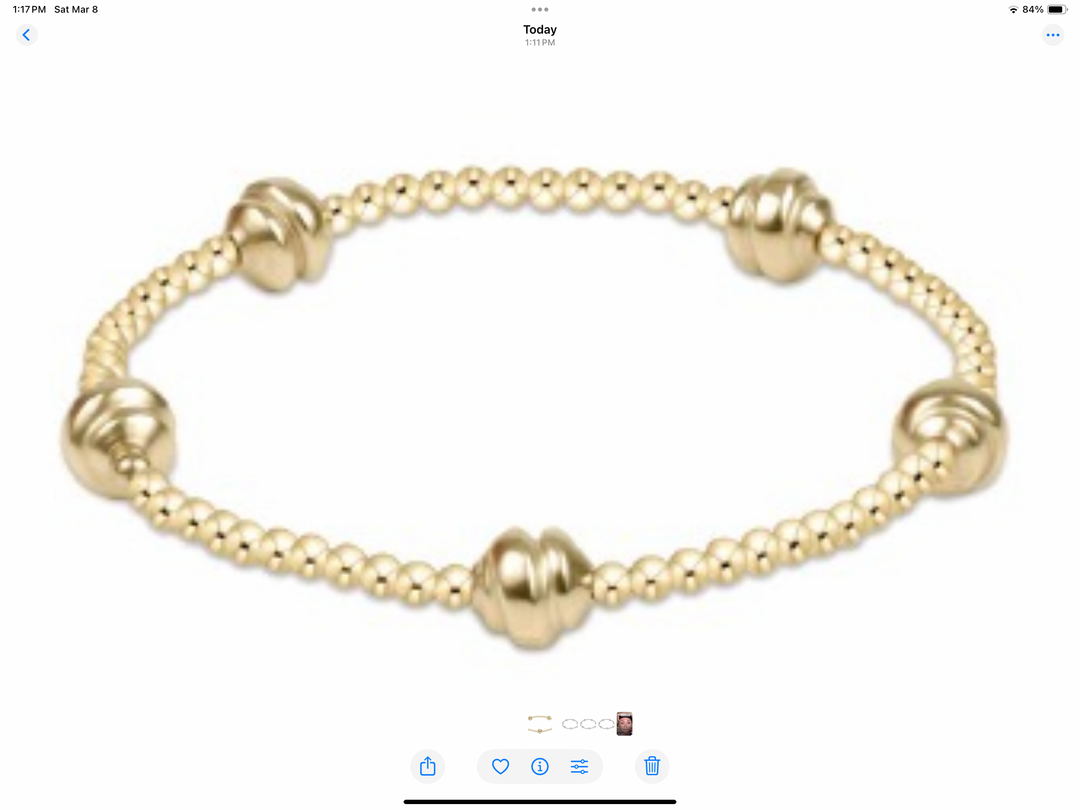 Admire Small Gold 2.5mm Bead Bracelet - Gold