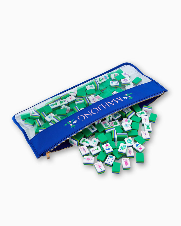 Royal Blue Mahjong Bag