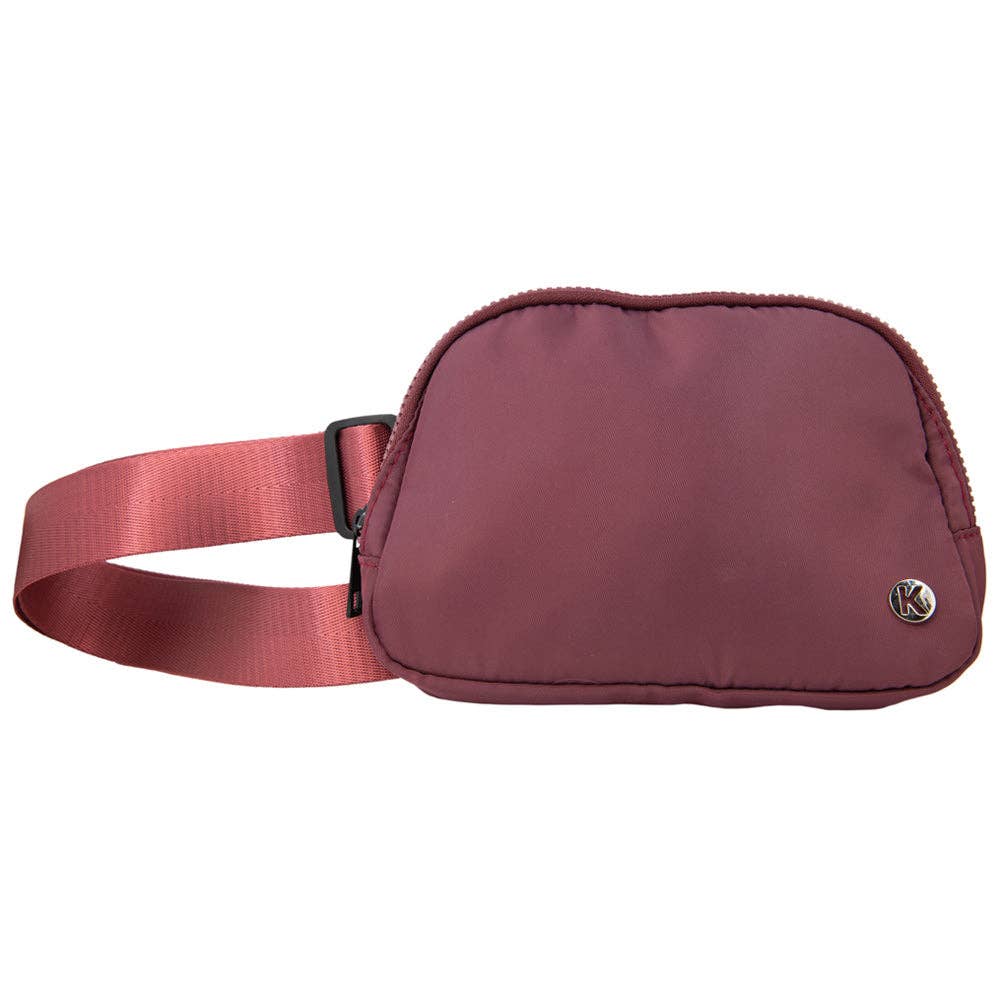 Maroon Solid Belt Bag: Maroon – Cobblestone Home, Style & Gifts Maroon Solid Belt Bag: Maroon – Cobblestone Home, Style & Gifts
