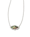 Genevieve Pendant Necklace Silver Abalone